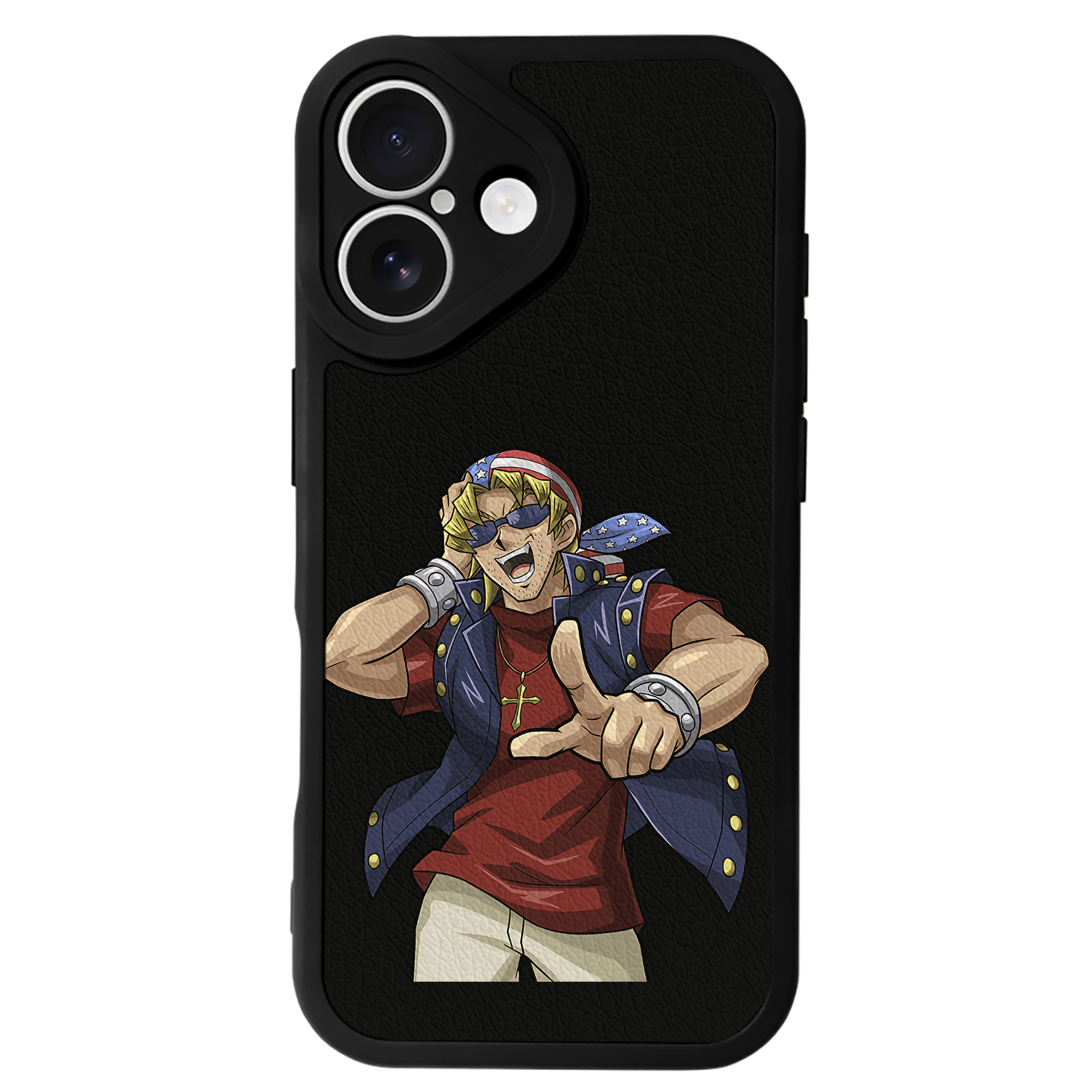 （画像用） 遊☆戯☆王 Yu-Gi-Oh! 【iPhone 16シリーズ対応】シリコンスマホケース（レザー調） 材質：シリコン